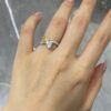 Two-Tone 18K Gold Heart-Cut Yellow and White Diamond Ring
