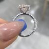 18K Gold Four-Prong Oval Pink Diamond Ring
