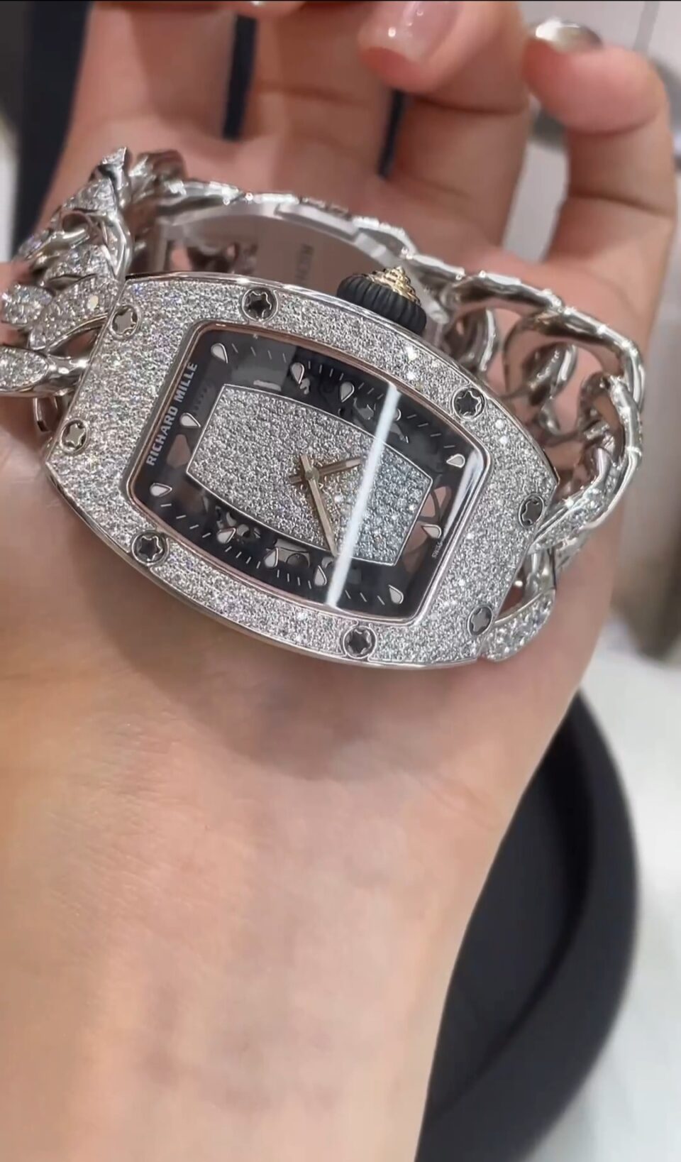 18K Gold Diamond-Set Luxury Watch