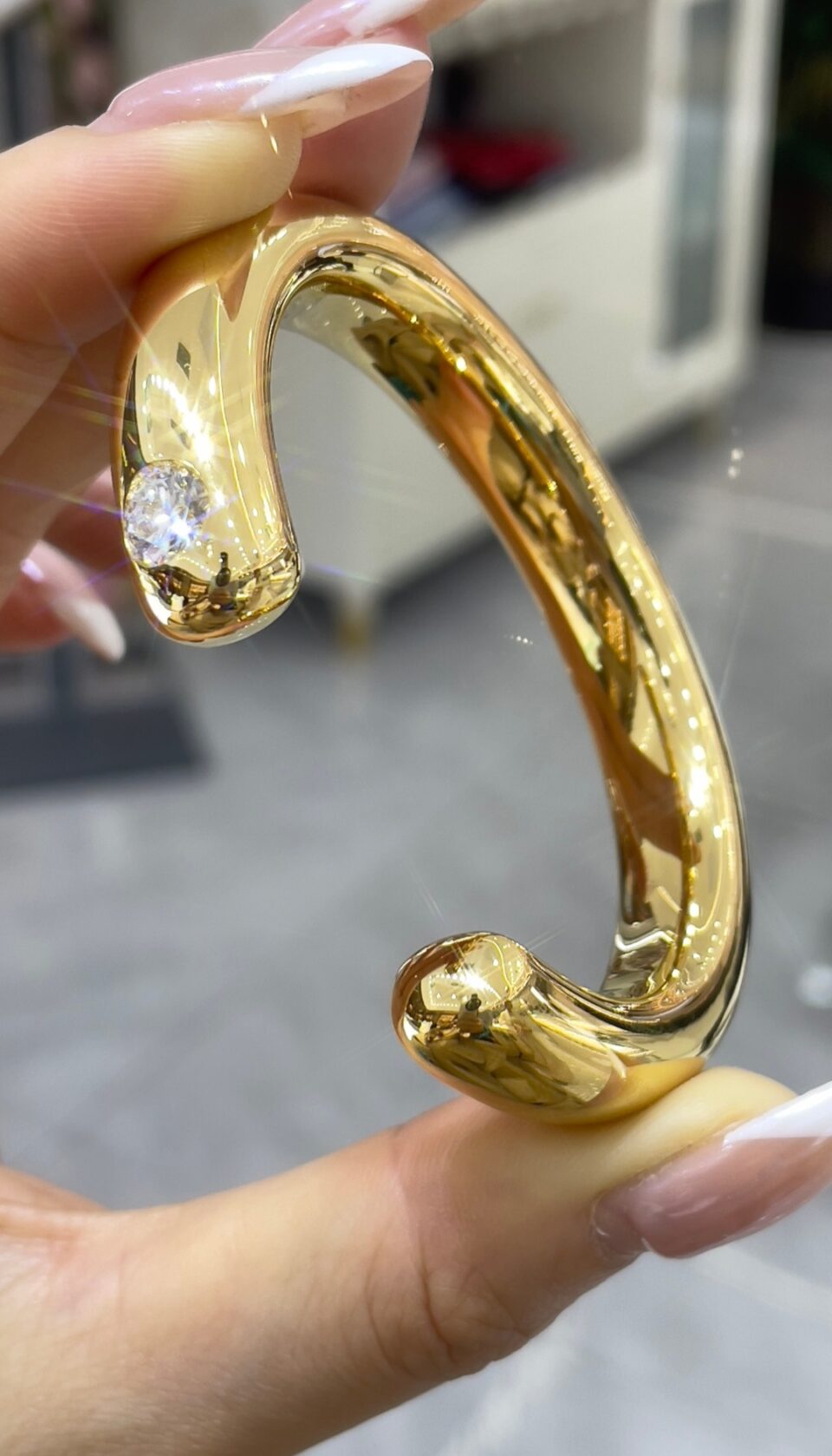 24K Pure Gold Heritage Diamond Bangle