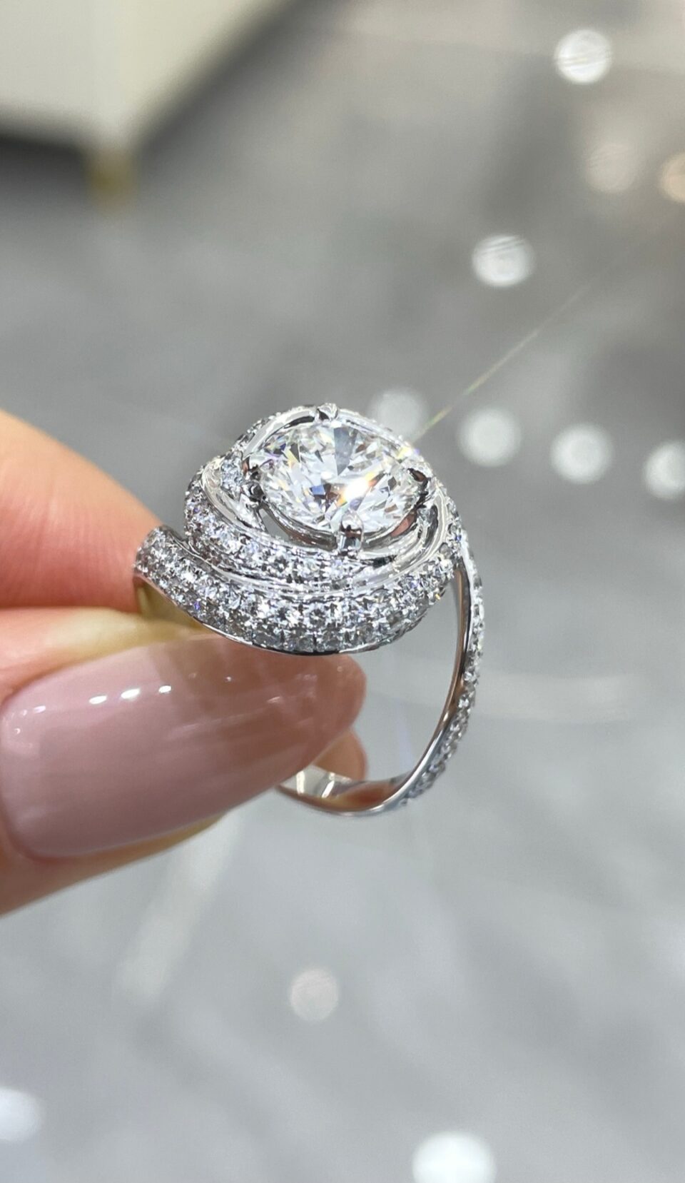 18K Gold 3.00 Carat 6-Prong Diamond Ring