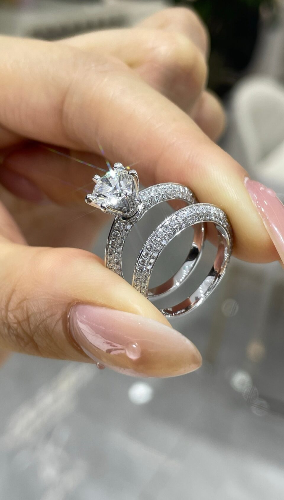 Platinum 950 1.03 Carat 6-Prong Diamond Solitaire Ring